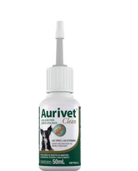 Aurivet Clean: Higienização completa e suave para as orelhas do seu pet - 50ml