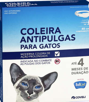 Coleira Antipulgas Coveli Bullcat para Gatos - 15 g
