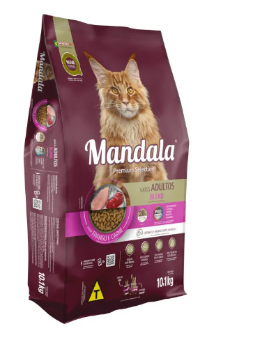 Mandala Blend Gatos Adultos Carne e Frango 10kg