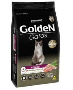 Ração Golden Gatos Castrados Frango 10,1 kg