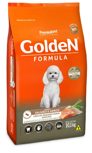 Ração Golden Fórmula Cães Adultos Raças Pequenas Salmão e Arroz 10,1 kg