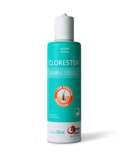 Agener União Shampoo Antibacteriano Cloresten - 200ml