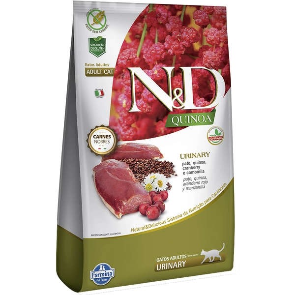 N&D Quinoa Ração Urinary Sabor Pato - 1,5kg
