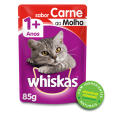 Sachê Whiskas Carne ao Molho para Gatos Adultos - 85g